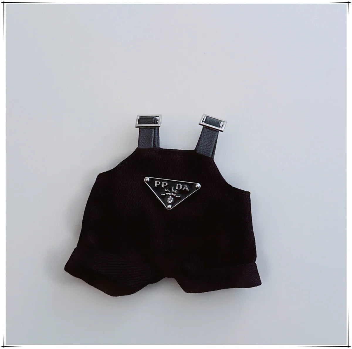 For 17cm Labubu Mini Doll Clothing Hat Bib Pant V1 V2 Clothes Shoes Doll DIY Accessories Sitting Party Games Toys Gifts
