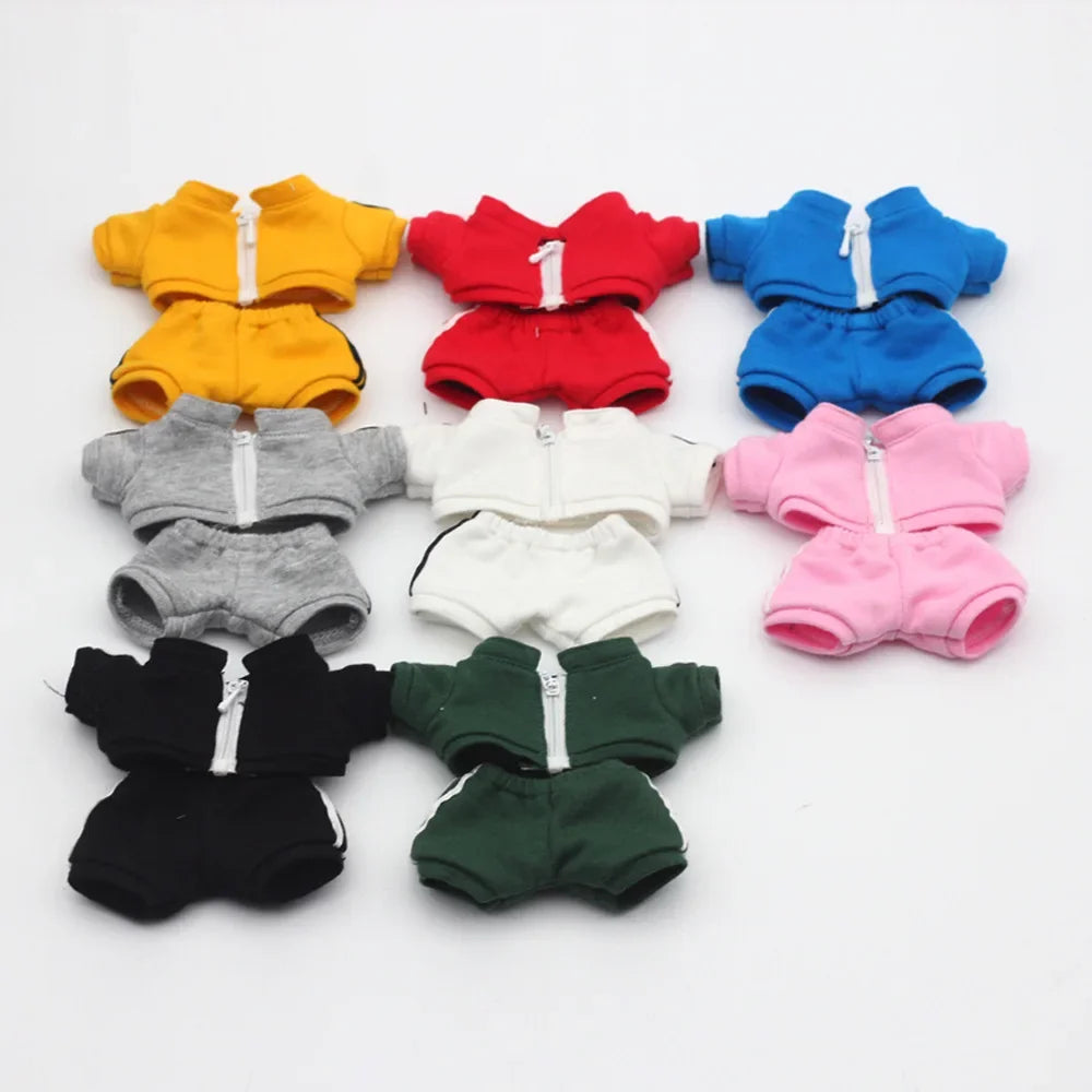 For 15/17cm Labubu Doll V1/V2 Casual Sportswear Set Fashionable Doll Clothes Ropa Labubu Acessories
