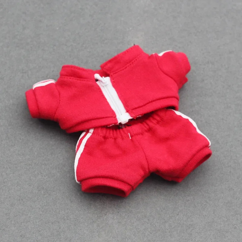 For 15/17cm Labubu Doll V1/V2 Casual Sportswear Set Fashionable Doll Clothes Ropa Labubu Acessories