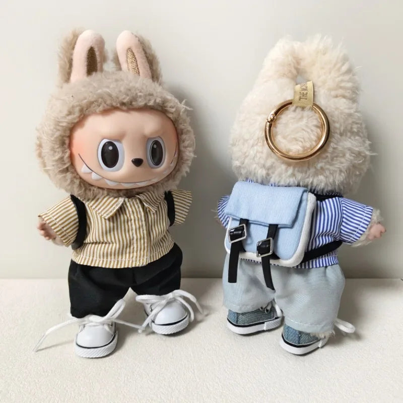 For 15-17Cm Labubu Backpack Strap bag Handmade outfit BJD Doll Bags Matching Doll Backpack Replacement Clothing Accessories