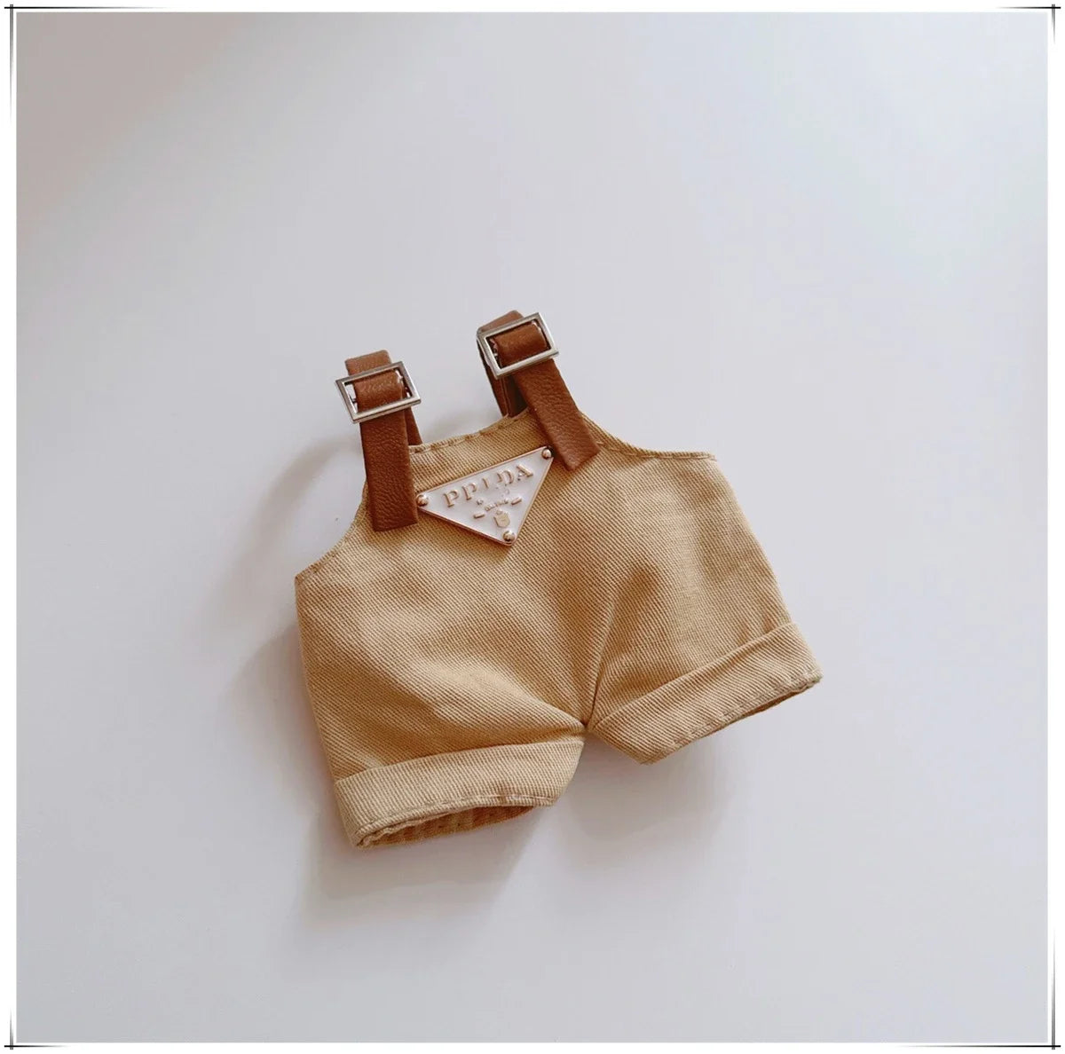 For 17cm Labubu Mini Doll Clothing Hat Bib Pant V1 V2 Clothes Shoes Doll DIY Accessories Sitting Party Games Toys Gifts