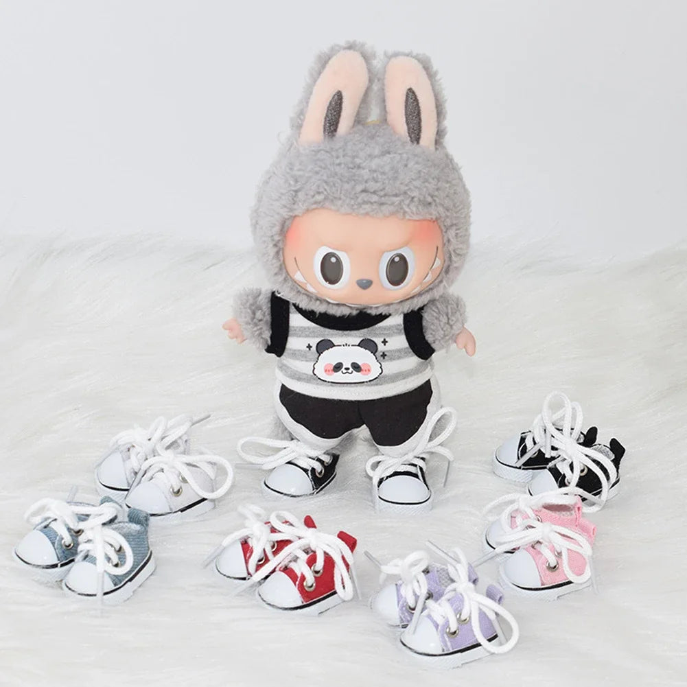 For 3.0 labubu Sports suit Tennis dress up Peaked cap canvas shoes Hooded sweater set For ropa labubu doll outfit Accessories