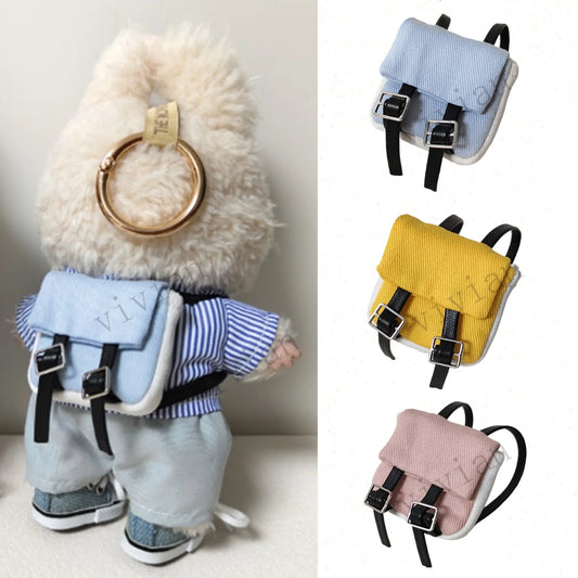 For 15-17Cm Labubu Backpack Strap bag Handmade outfit BJD Doll Bags Matching Doll Backpack Replacement Clothing Accessories