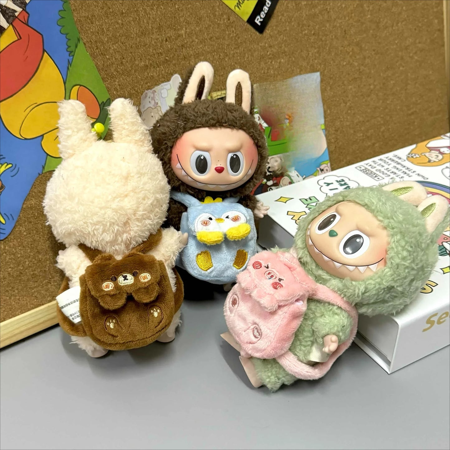 For 15-17Cm Labubu Backpack Strap bag Handmade outfit BJD Doll Bags Matching Doll Backpack Replacement Clothing Accessories